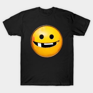 Retro Metal Smiley Face Teeth 01 T-Shirt